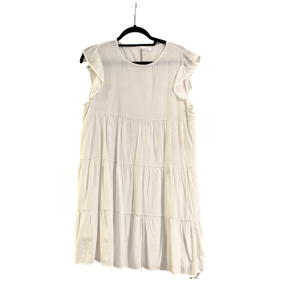 NWOT Simple White Dress Size Large